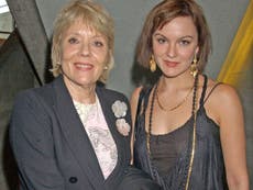 Dame Diana Rigg, her daughter Rachael Stirling and Doctor Who
