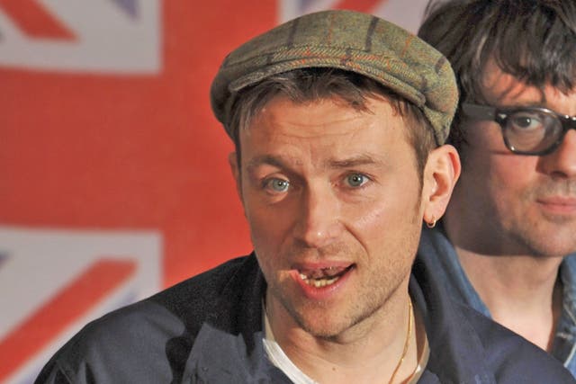 “Under the Westway” single was first played by Damon Albarn (pictured) and guitarist Graham Coxon in February