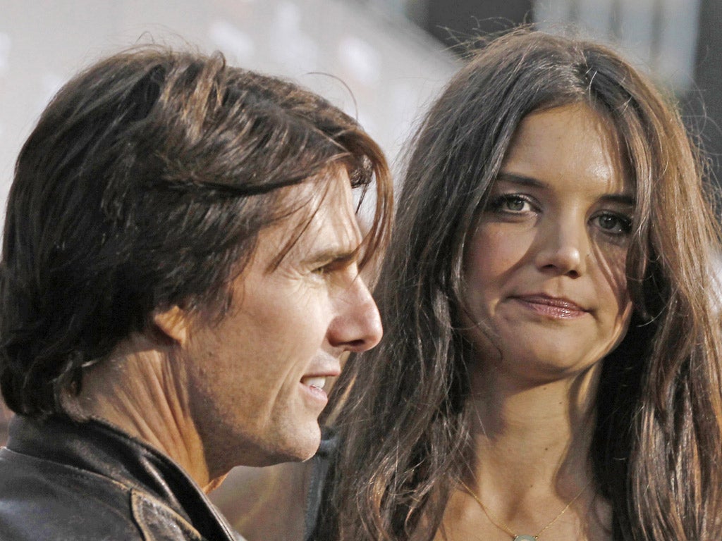 Tom Cruise and Katie Holmes reach divorce settlement | The Independent |  The Independent