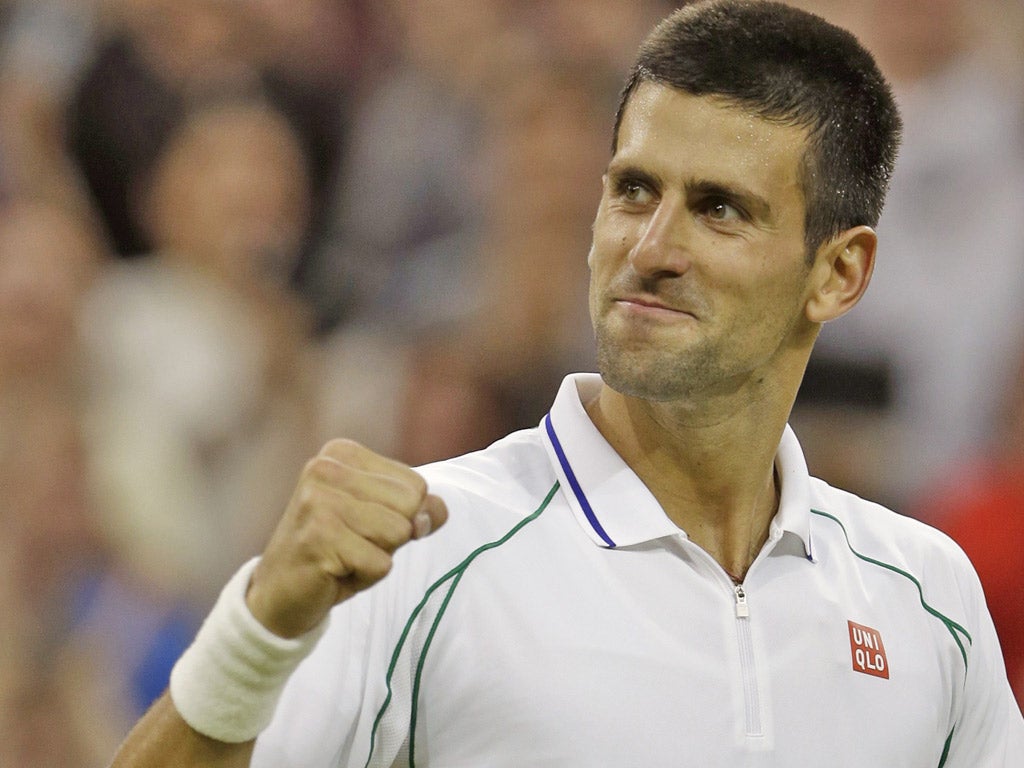 World No 1 Novak Djokovic showed an old friend no mercy yesterday