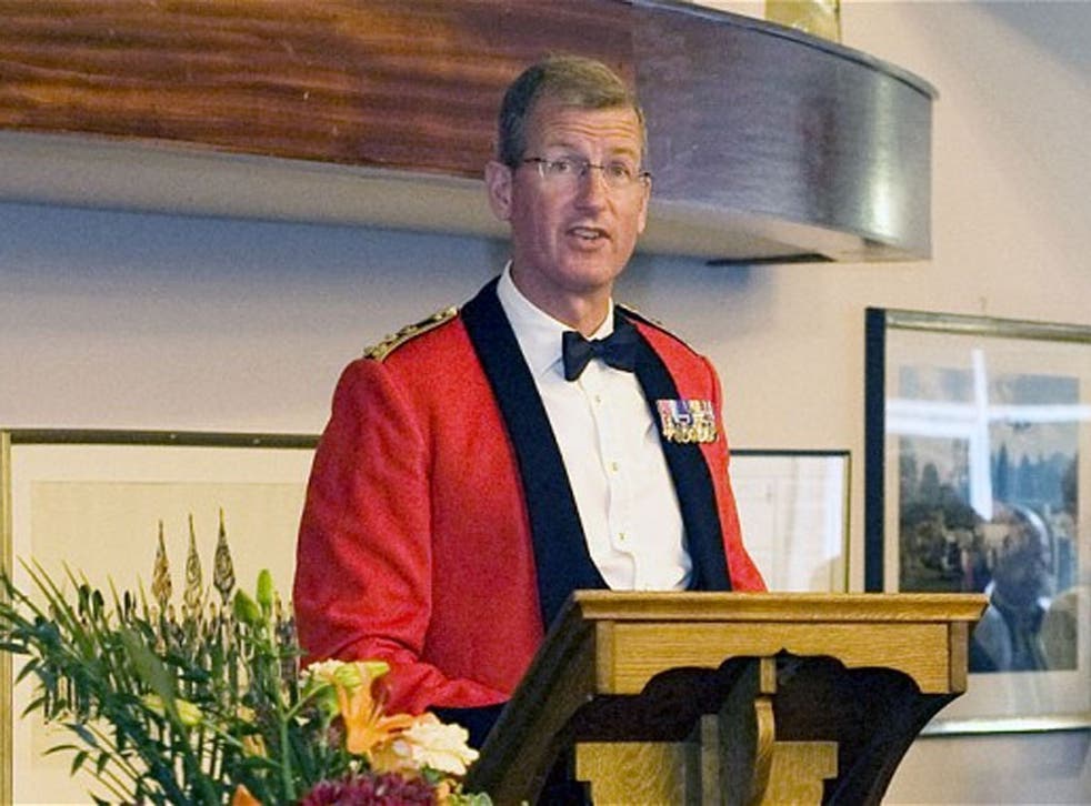 Brigadier David Paterson, the honorary Colonel of the Royal Regiment of Fusiliers