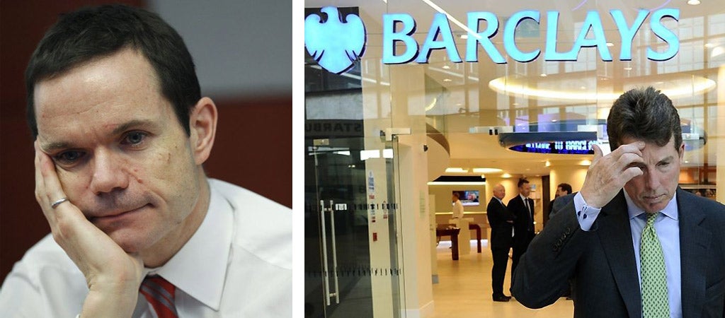 Barclays’ chief operating officer Jerry del Missier (left) who followed chief executive Bob Diamond out of the door at Barclays