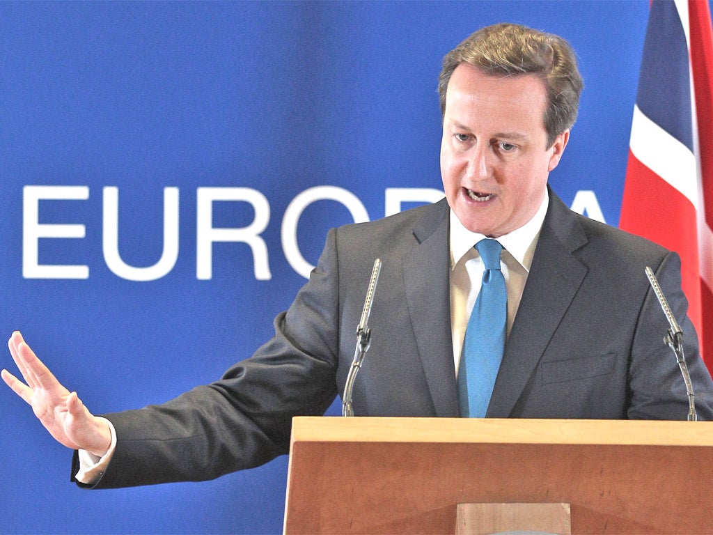 Mr Cameron wants a better balance of powers between the UK and Europe