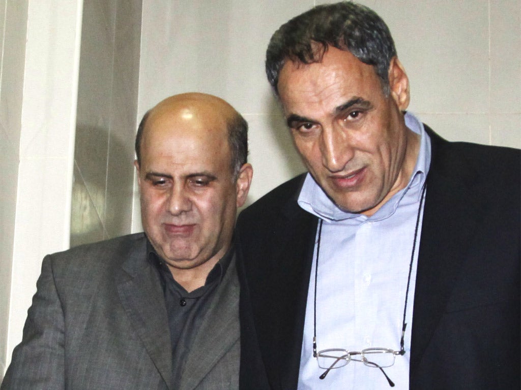 Ahmad Abolfathi Mohammad, left, and Sayed Mansour Mousavi