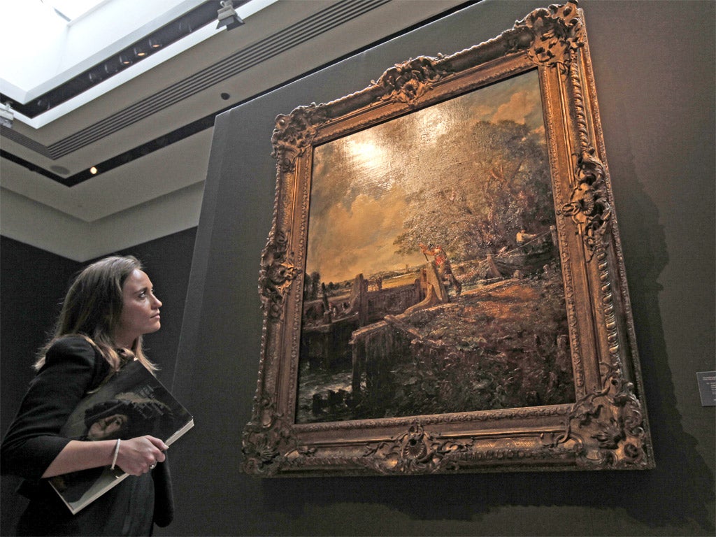 John Constable's The Lock was sent for auction by Baroness Carmen Thyssen-Bornemisza