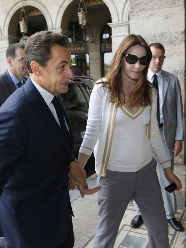 The former French president and his wife Carla Bruni-Sarkozy were not at the mansion as it was raided