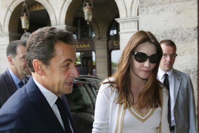 The former French president and his wife Carla Bruni-Sarkozy were not at the mansion as it was raided