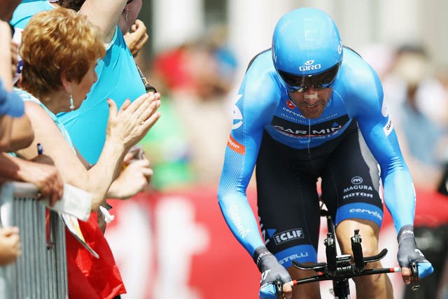 David Millar pictured in action