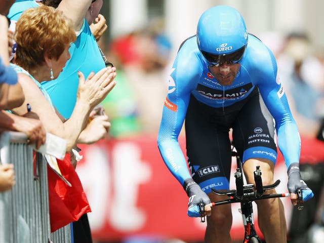 David Millar pictured in action