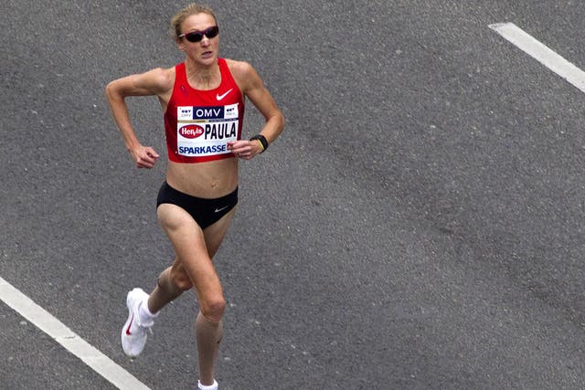 Long distance runner Paula Radcliffe