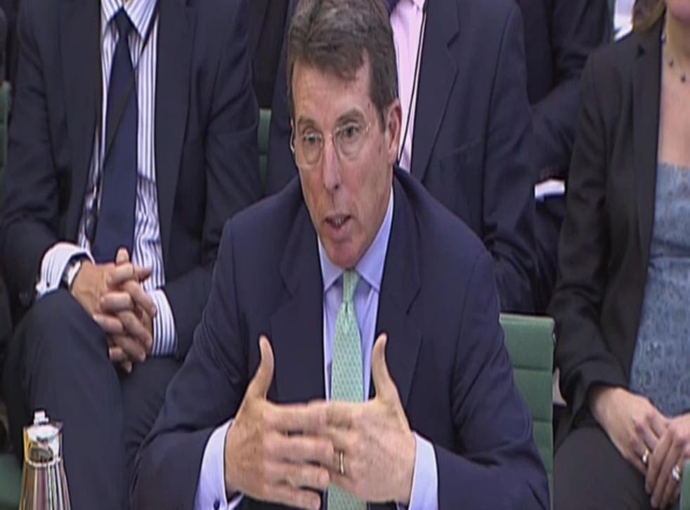 Mr Diamond was giving evidence to the Treasury Select Committee on the culture he presided over at the bank