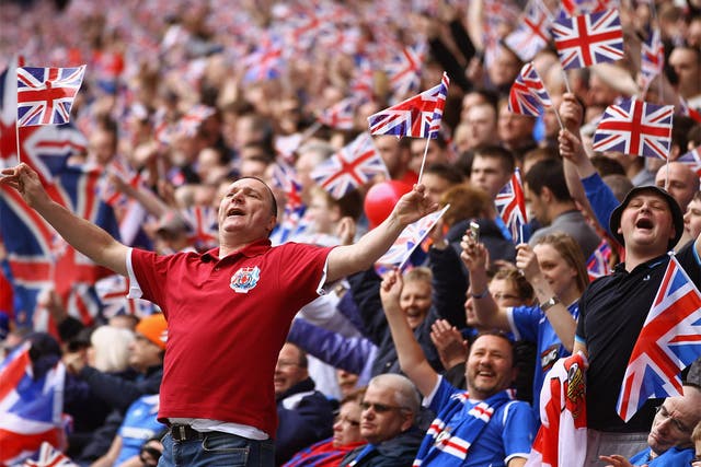 75 per cent of Rangers' season-ticket holders in a recent poll said that they wanted to play in the Third Division