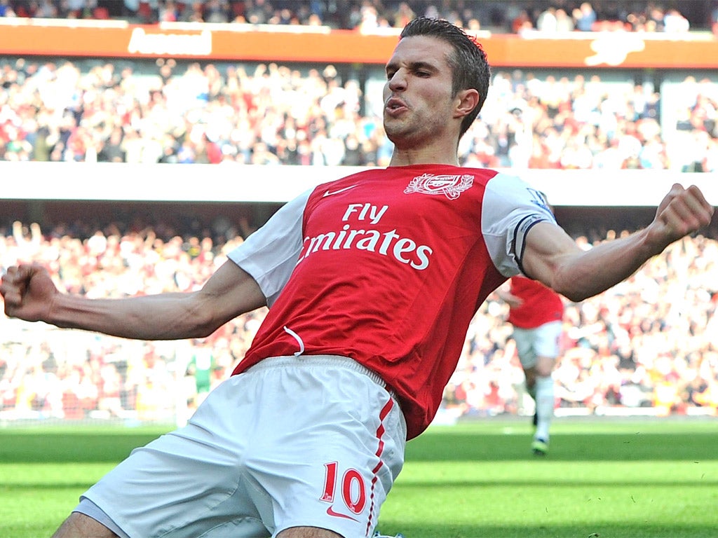 Robin van Persie scored 48 Premier League goals for Arsenal in the past two seasons