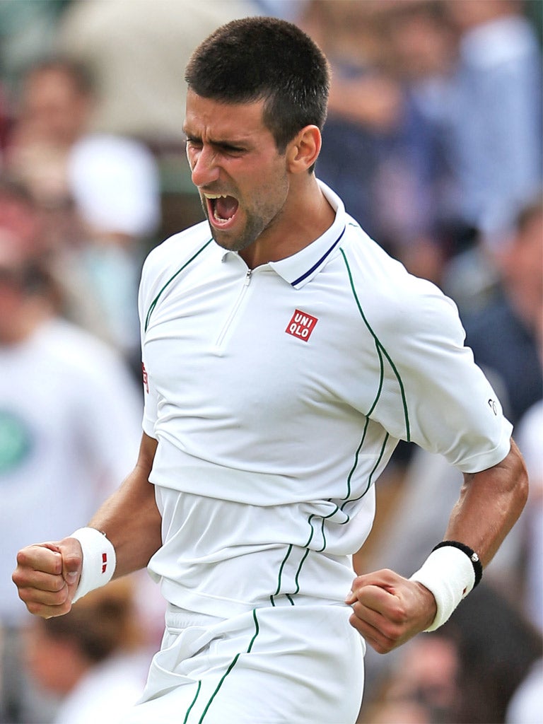 Djokovic reached the semi-finals with a straight sets victory