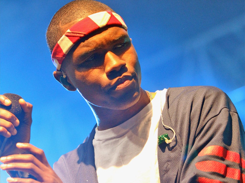 Speak out: Frank Ocean described a past relationship with a man as his 'first love'