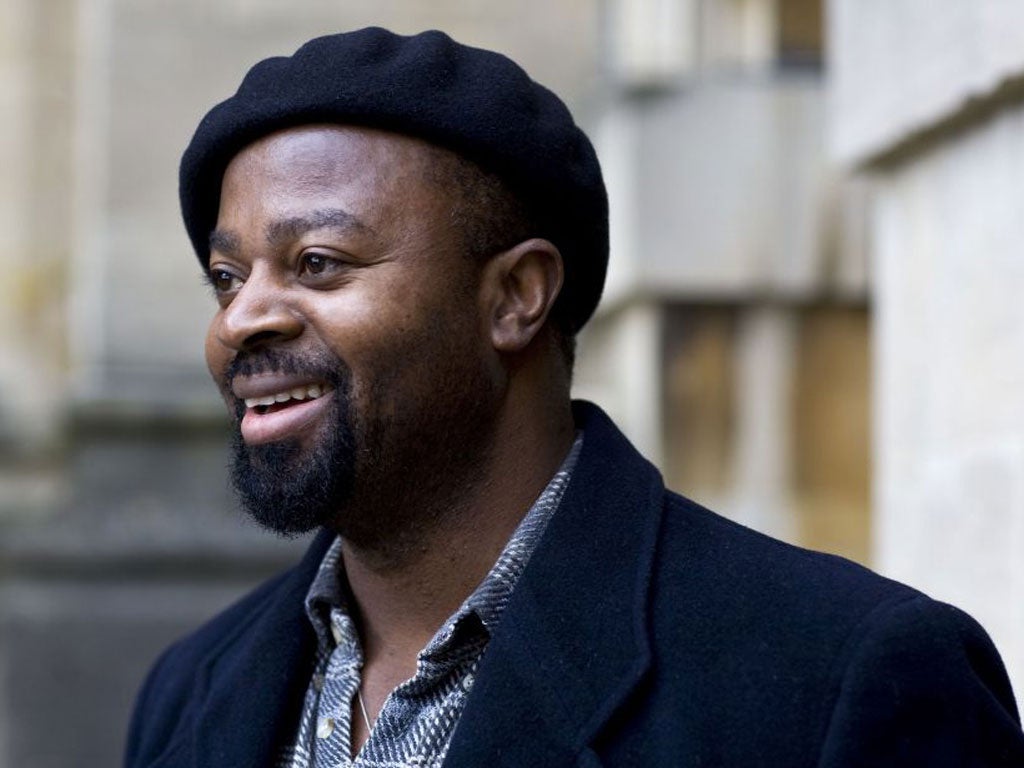 OXFORD, UNITED KINGDOM - MARCH 26: Ben Okri Author, poses for a portrait at the Oxford Literary Festival in Christ Church, on March 26, 2010 in Oxford, England. (Photo by David Levenson/Getty Images) *** Local Caption *** Ben Okri