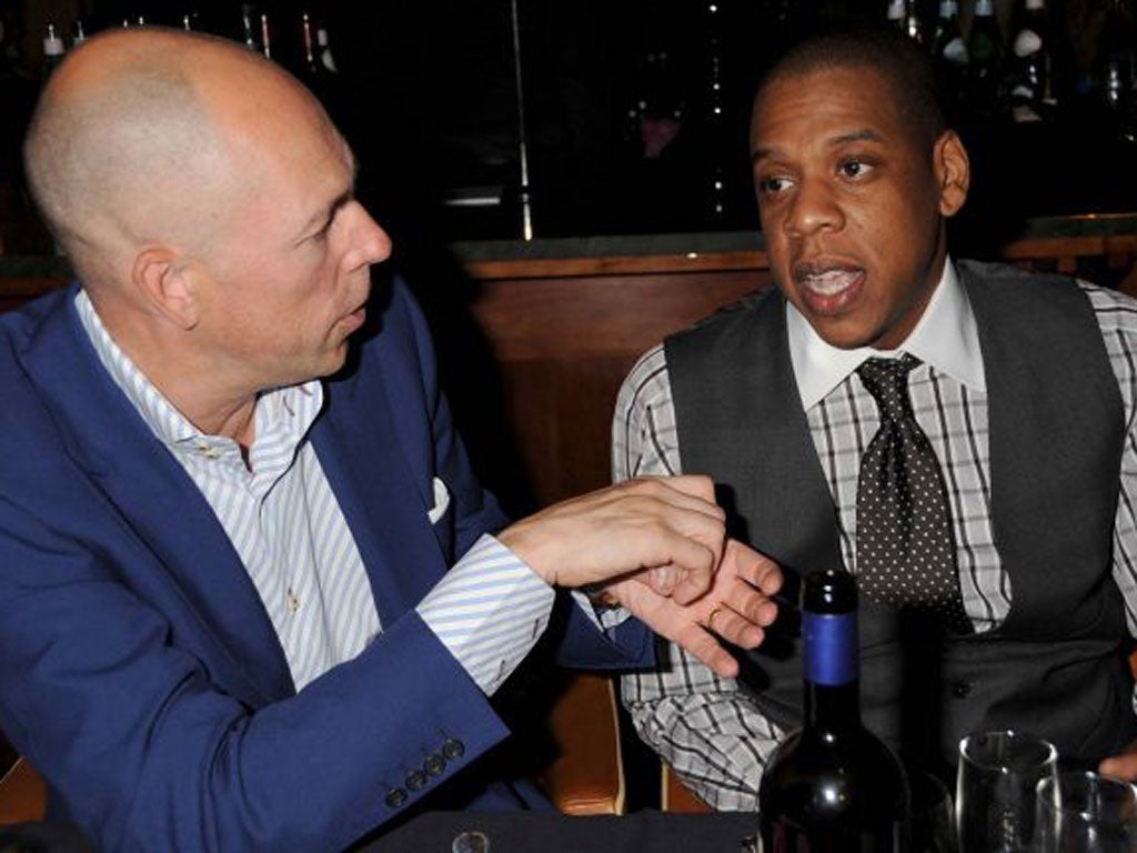 Mandatory Credit: Photo by Richard Young / Rex Features (780941 ad) Dylan Jones and Jay-Z Armand de Brignac presents 'A Taste of Gold' party hosted by Jay-Z and Dylan Jones, Automat, London, Britain, 02 Jul 2008