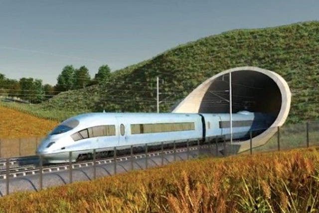 An illustration of HS2