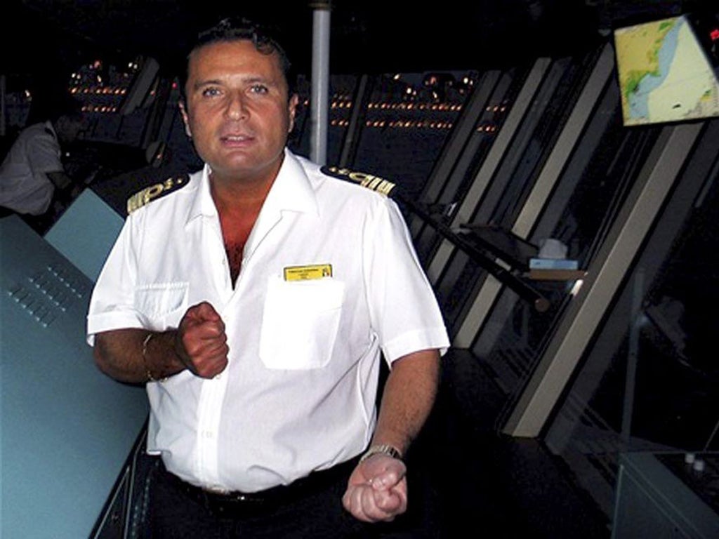 Captain Schettino of the Costa Concordia