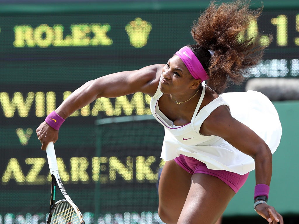 Serena Williams' serve has been better than ever at this tournament