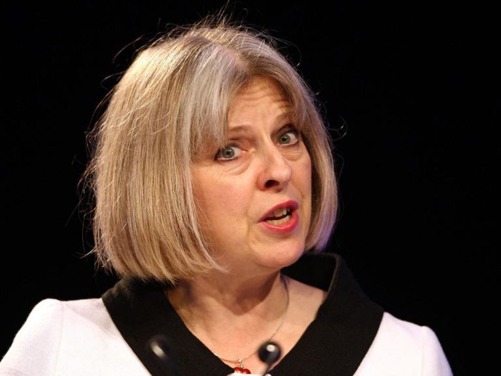 Theresa May: The Home Secretary has imposed no limits on how much parties can spend on campaigns