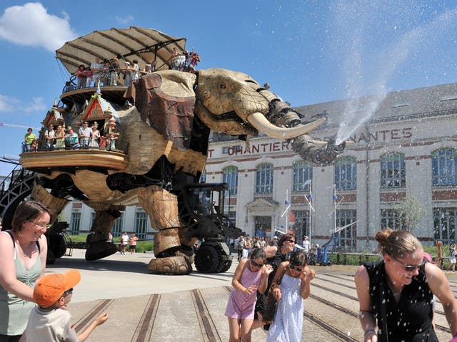 A ride on The Great Elephant, one of the feats of engineering in the Parc Des Chantiers