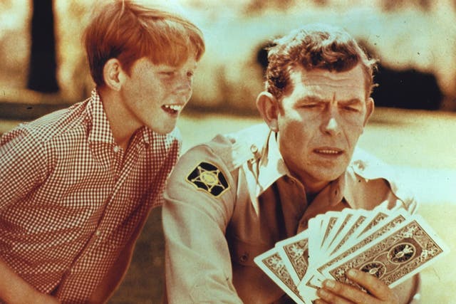 Lost Utopia? The late Andy Griffith, right, with Ron Howard in The Andy Griffith Show