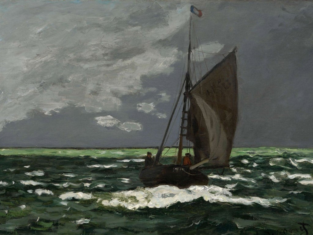 'Seascape' by Claude Monet c1866