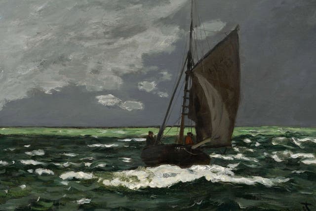 'Seascape' by Claude Monet c1866