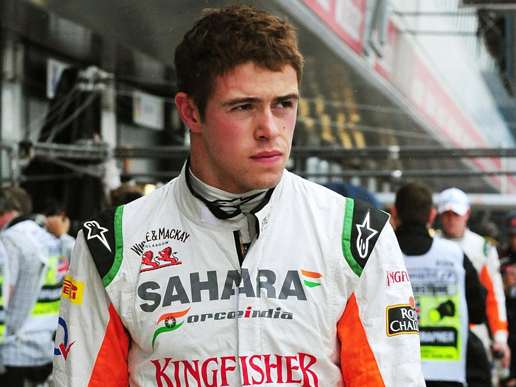 Grand ambition: Paul Di Resta has his sights set on a podium place