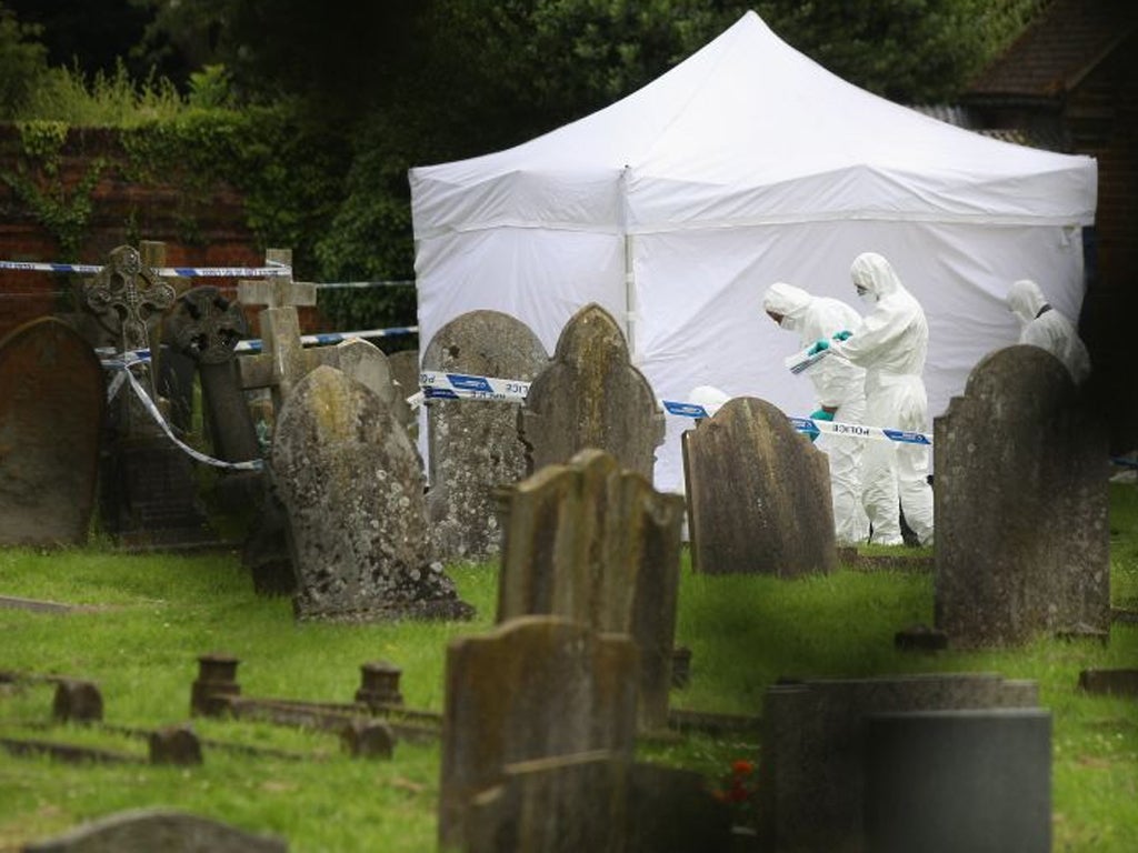 The body of Peter Reeve was discovered in a churchyard in Writtle, near Chelmsford yesterday morning