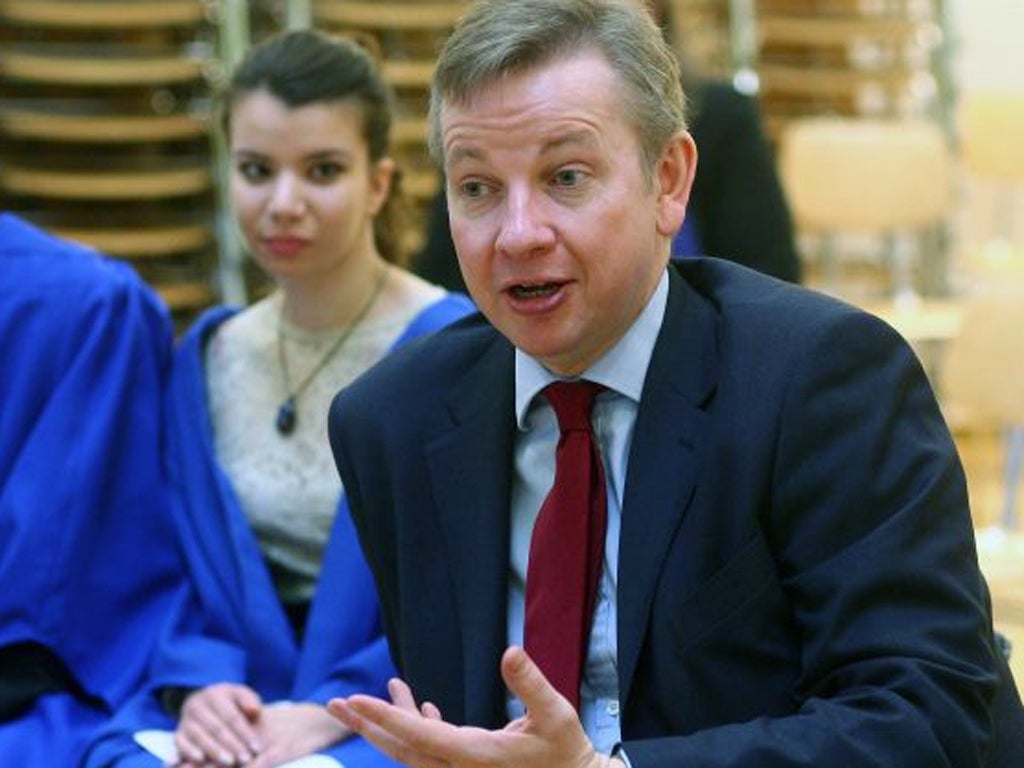 Michael Gove, Secretary of State for Education