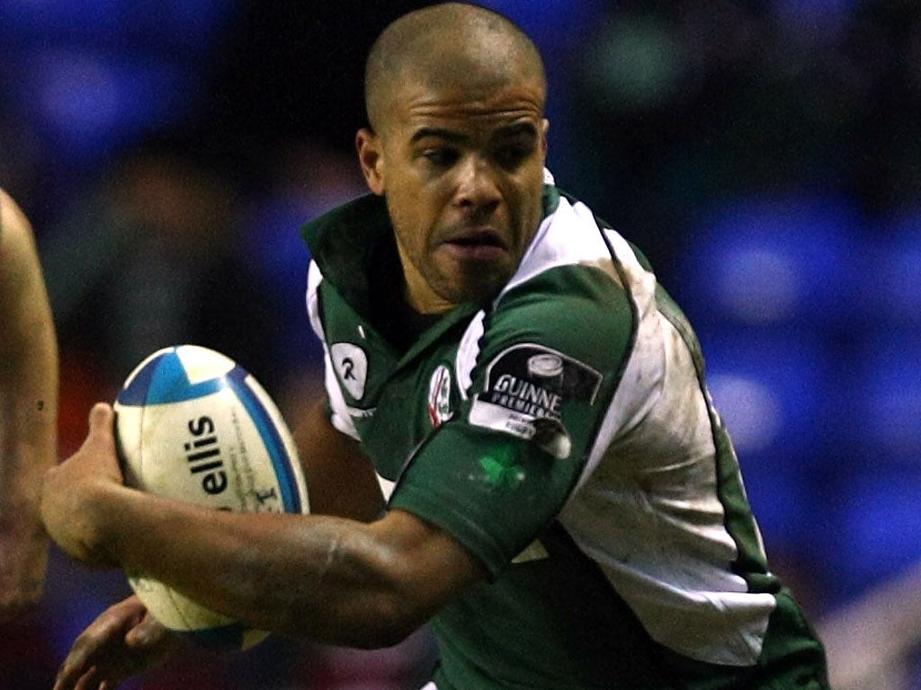 James Bailey in action for London Irish