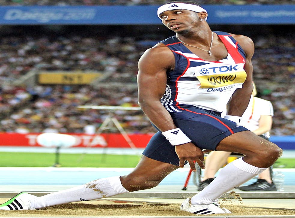 Phillips Idowu: The Hackney
triple jumper is receiving
treatment from a private physio