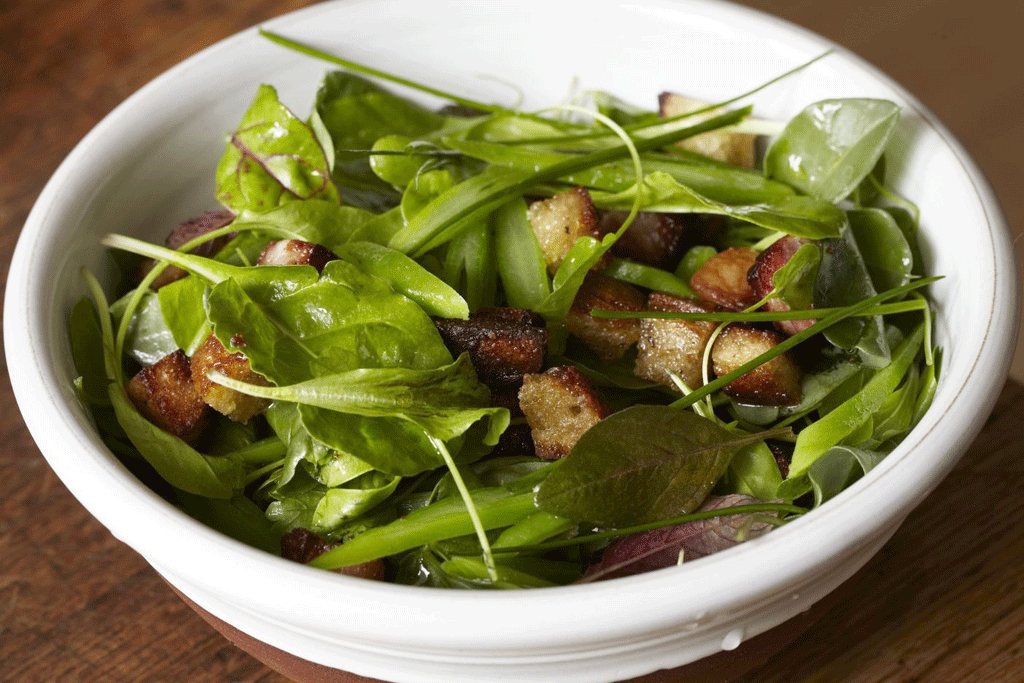 Green bean and bacon salad