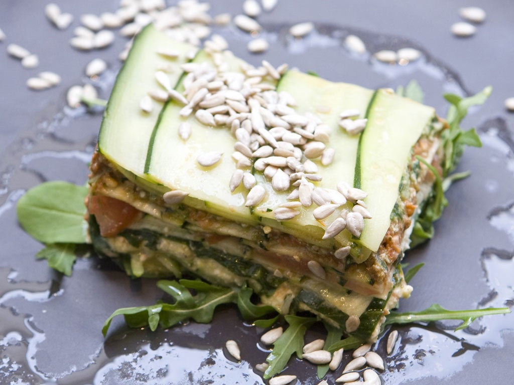 Raw lasagne from 42°Raw