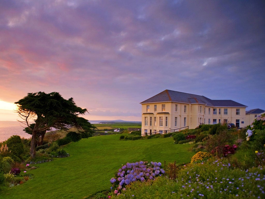 Bay watch: the hotel has glorious sea views