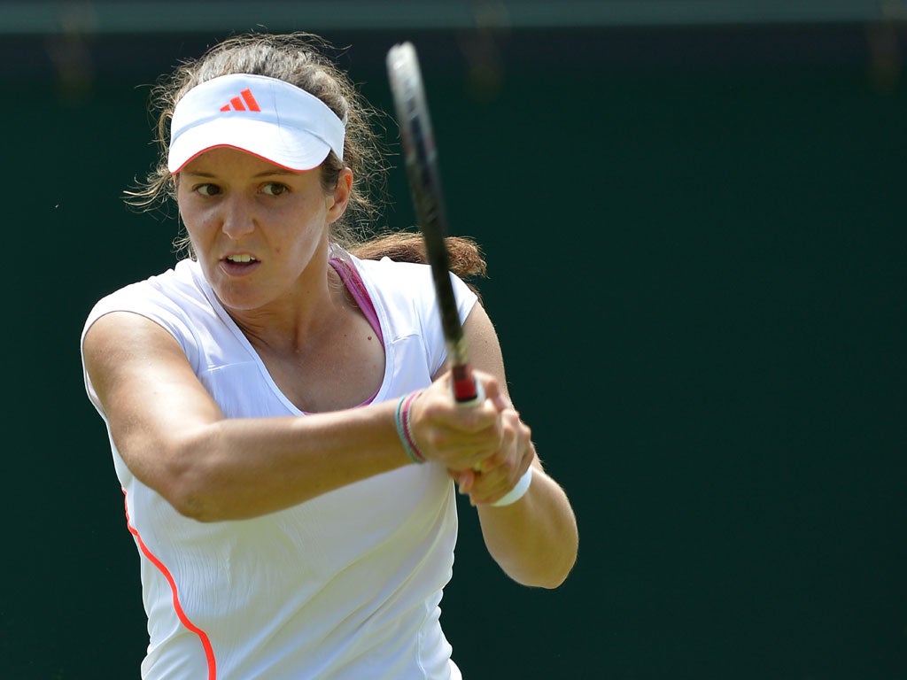 Laura Robson in action