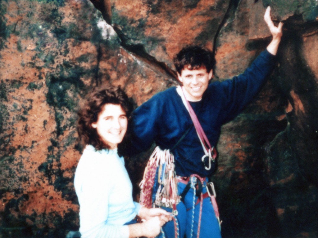 Power couple: Payne and his wife Julie-Ann Clyma before their ascent of K2 in 1993