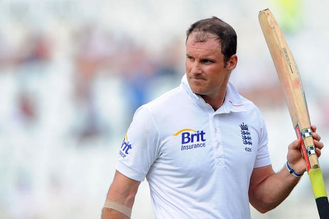 Andrew Strauss warmed up to face South Africa with a hundred