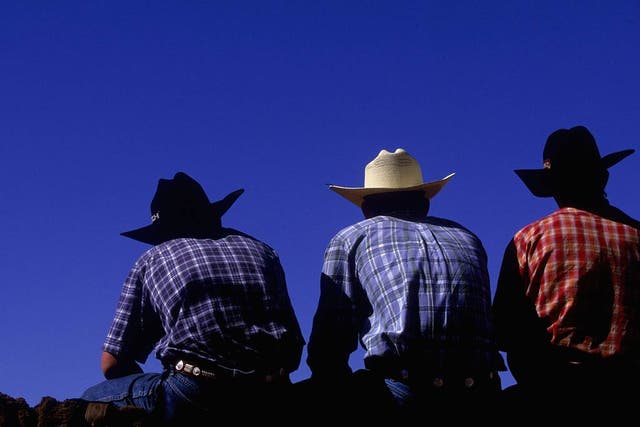 Stetsons evolved from a flat-rimmed, undented dome shape into the classic cowboy hats we all know