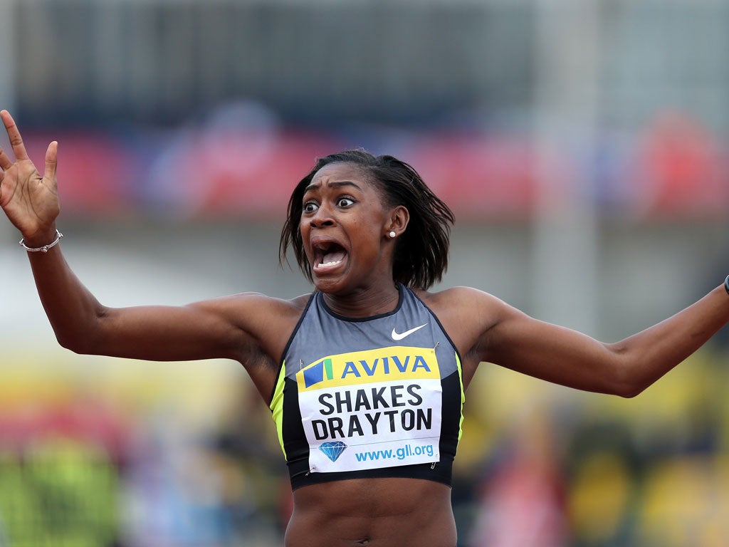 Perri Shakes-Drayton can hardly believe she won the 400m hurdles