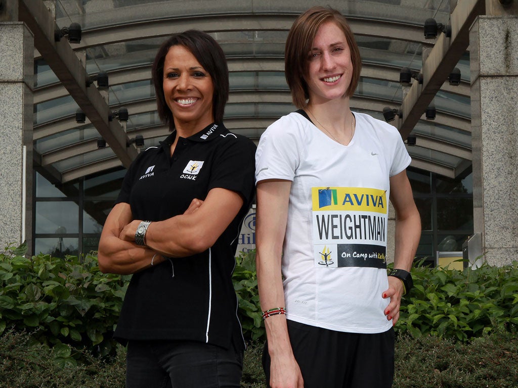 Burning ambition: Kelly Holmes (left) is ready to rescue Games organisers