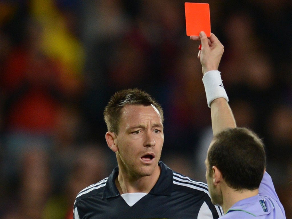In light of John Terry's court case, the players' union has called for their members to receive red cards if they use foul and abusive language to each other