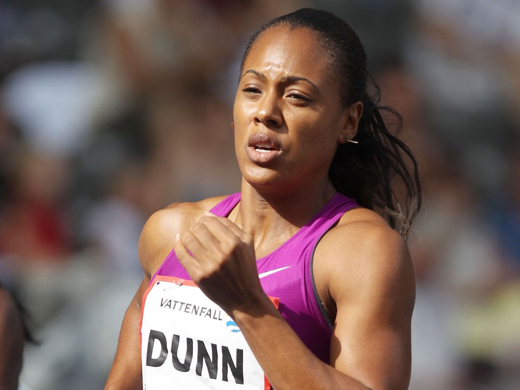 Out: US 400m relay runner Dunn