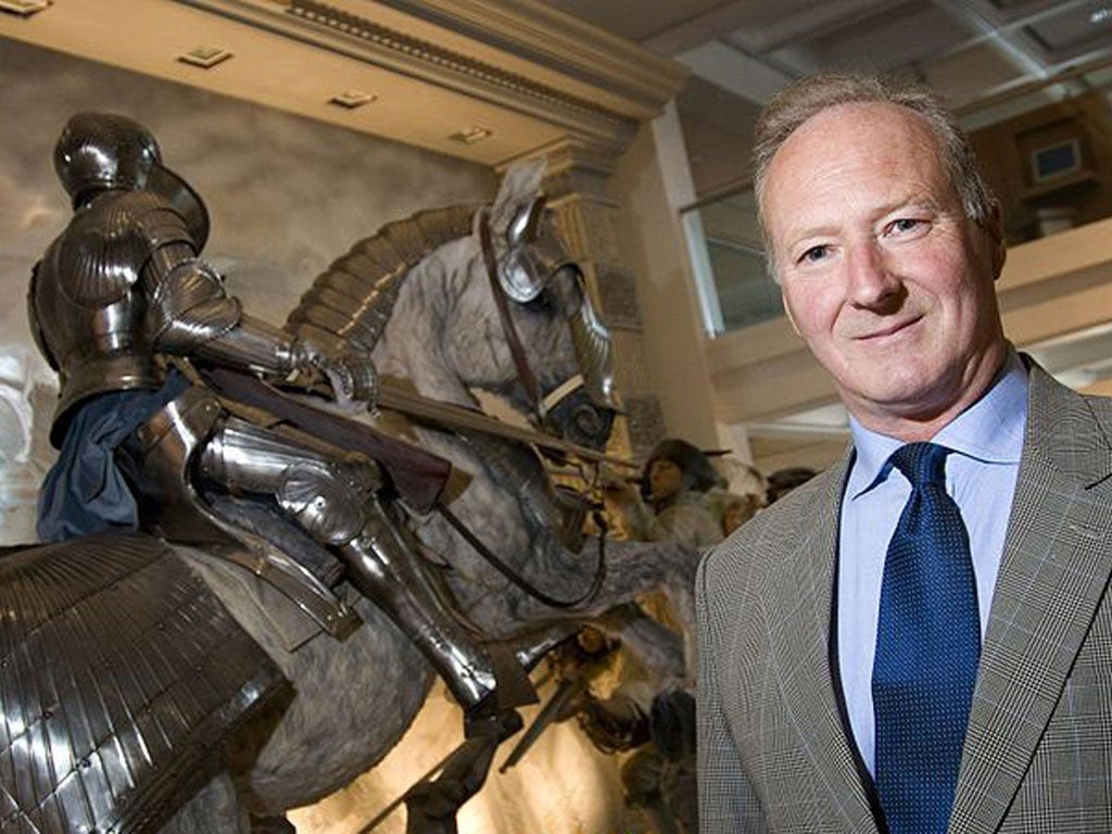Battle lines: Lt-Gen Jonathon Riley has been suspended as Master of the Royal Armouries