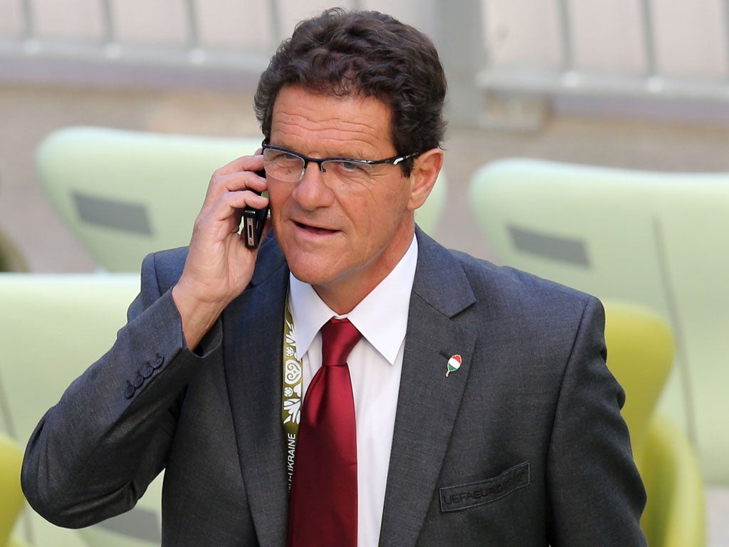 Capello has been out of work since leaving the England job in February