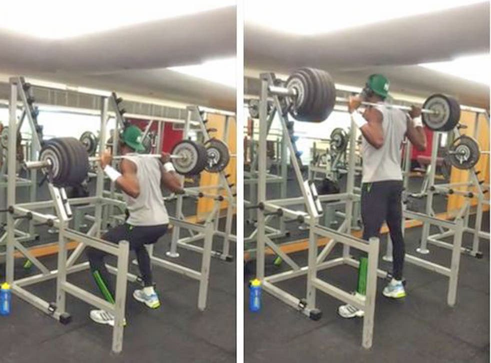 Phillips Idowu yesterday posted this video of himself in a gym session