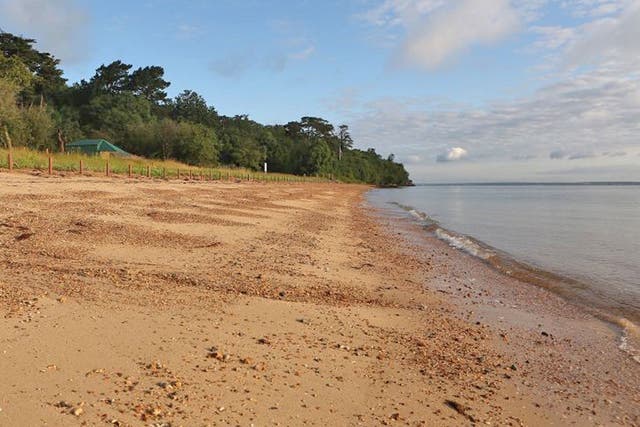 Osborne Bay, Queen Victoria's private beach at Osborne House on the Isle of Wight