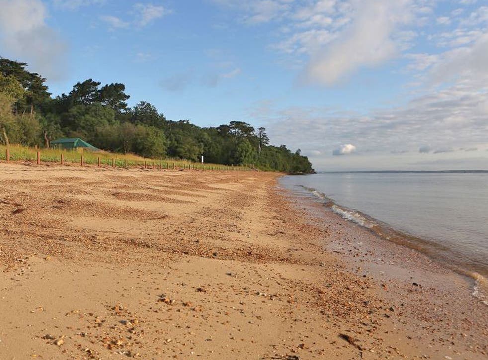 Osborne Bay, Queen Victoria's private beach at Osborne House on the Isle of Wight